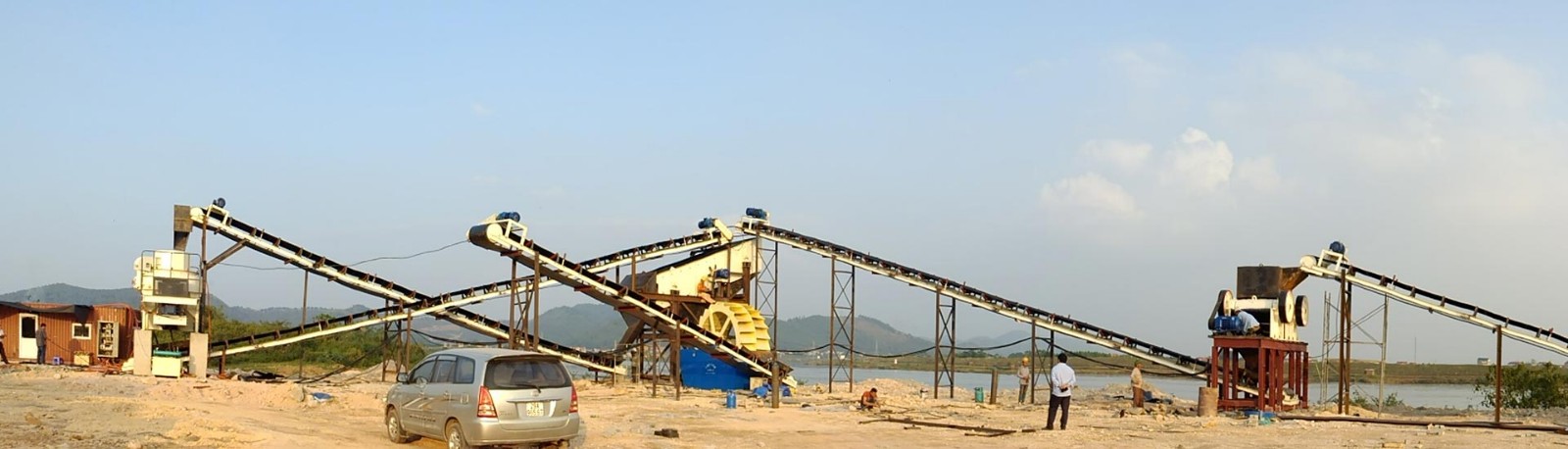 广西桂林500t/h河卵石制砂生产线