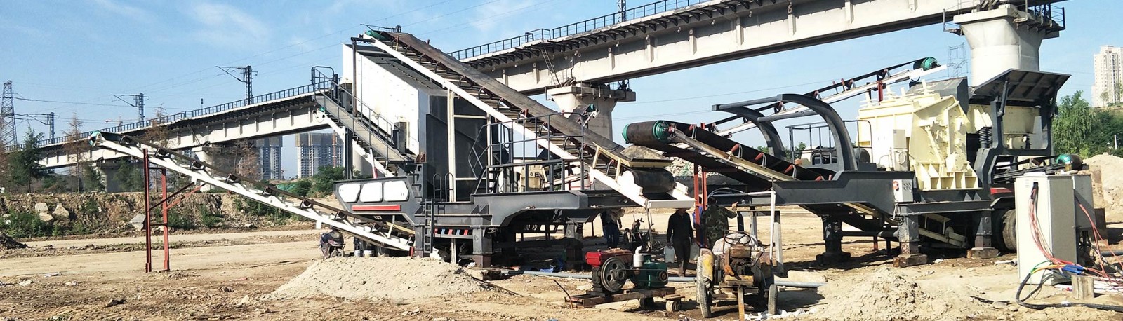 河北200t/h建筑垃圾处理移动破碎站
