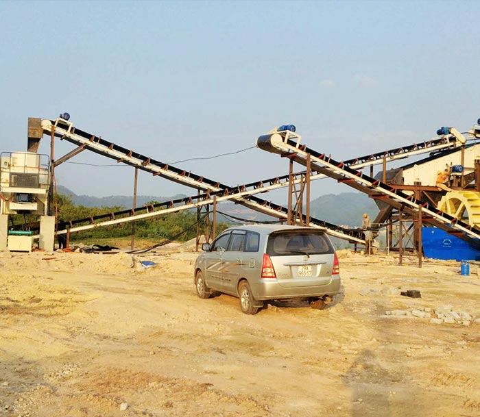 广西桂林500t/h河卵石制砂生产线